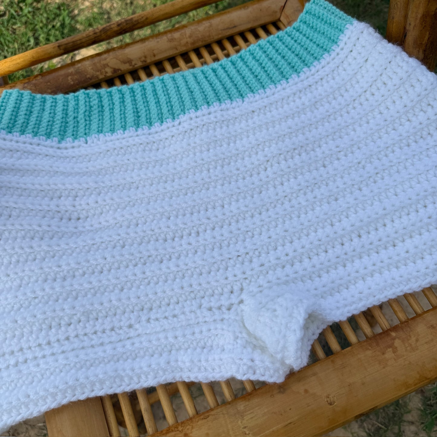 Handmade Signature High-Waisted Shorts in Seaside