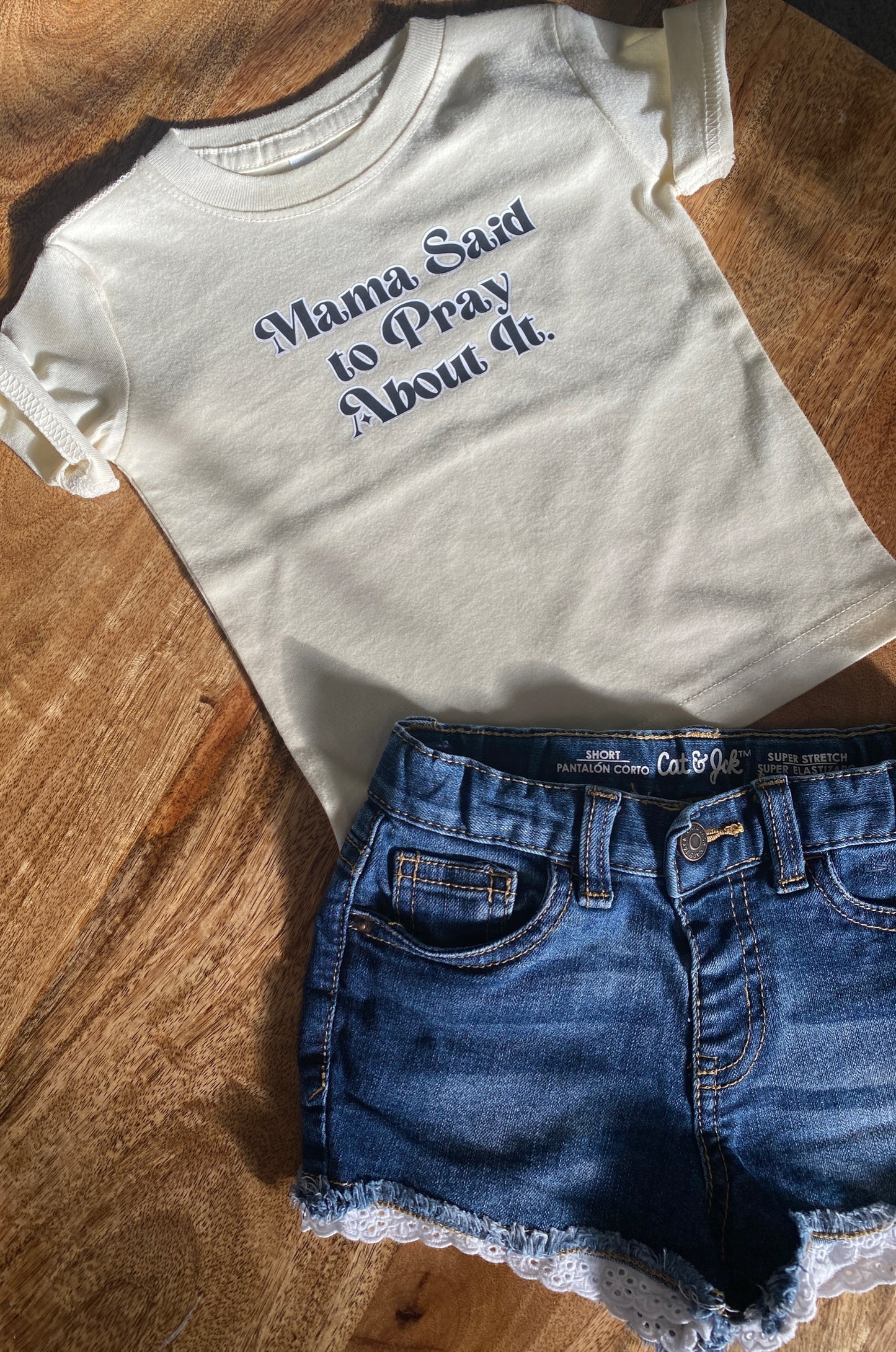 Mama Said Pray About It - littles tee