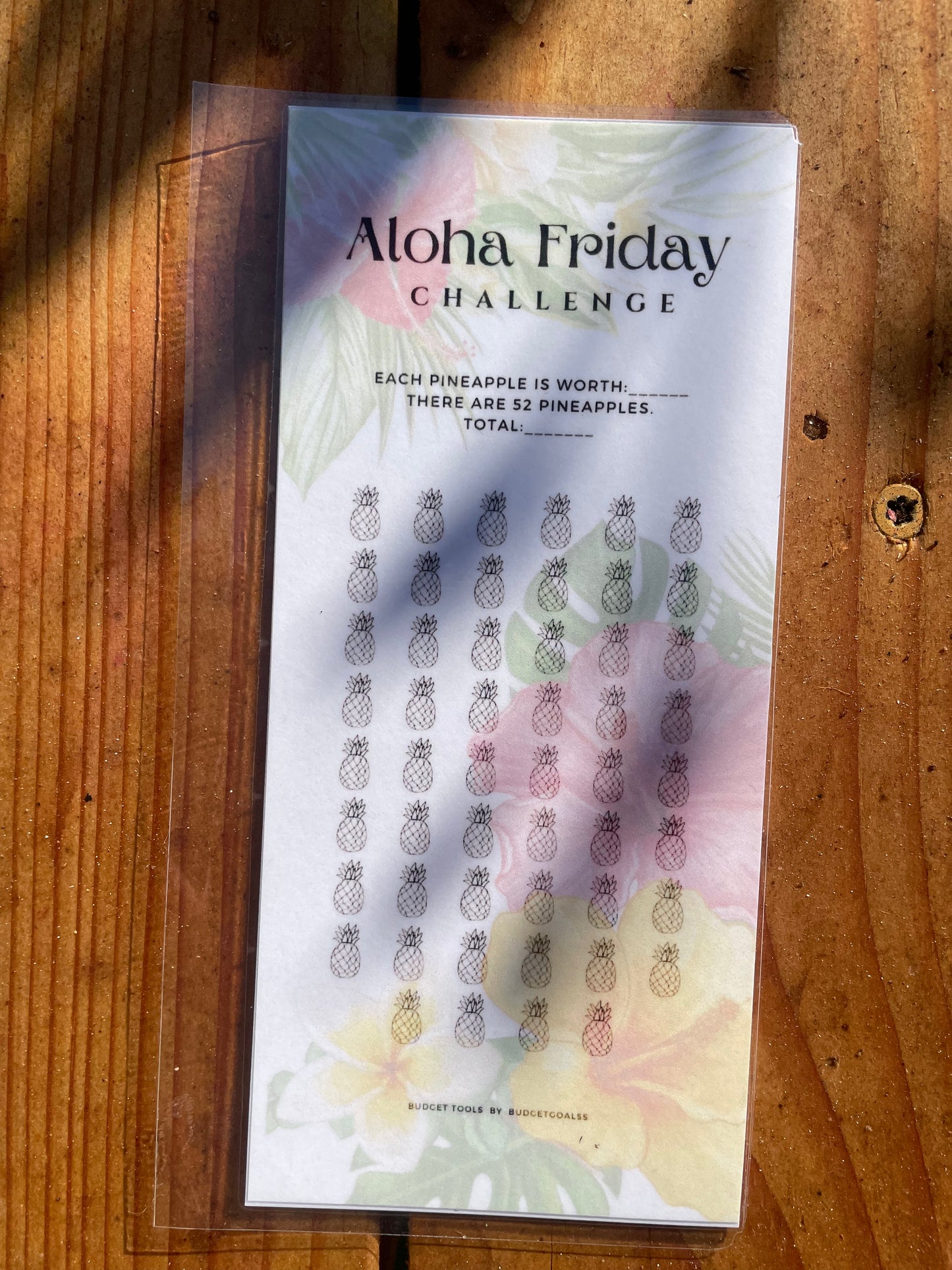 Aloha Friday Cash Envelope Challenge