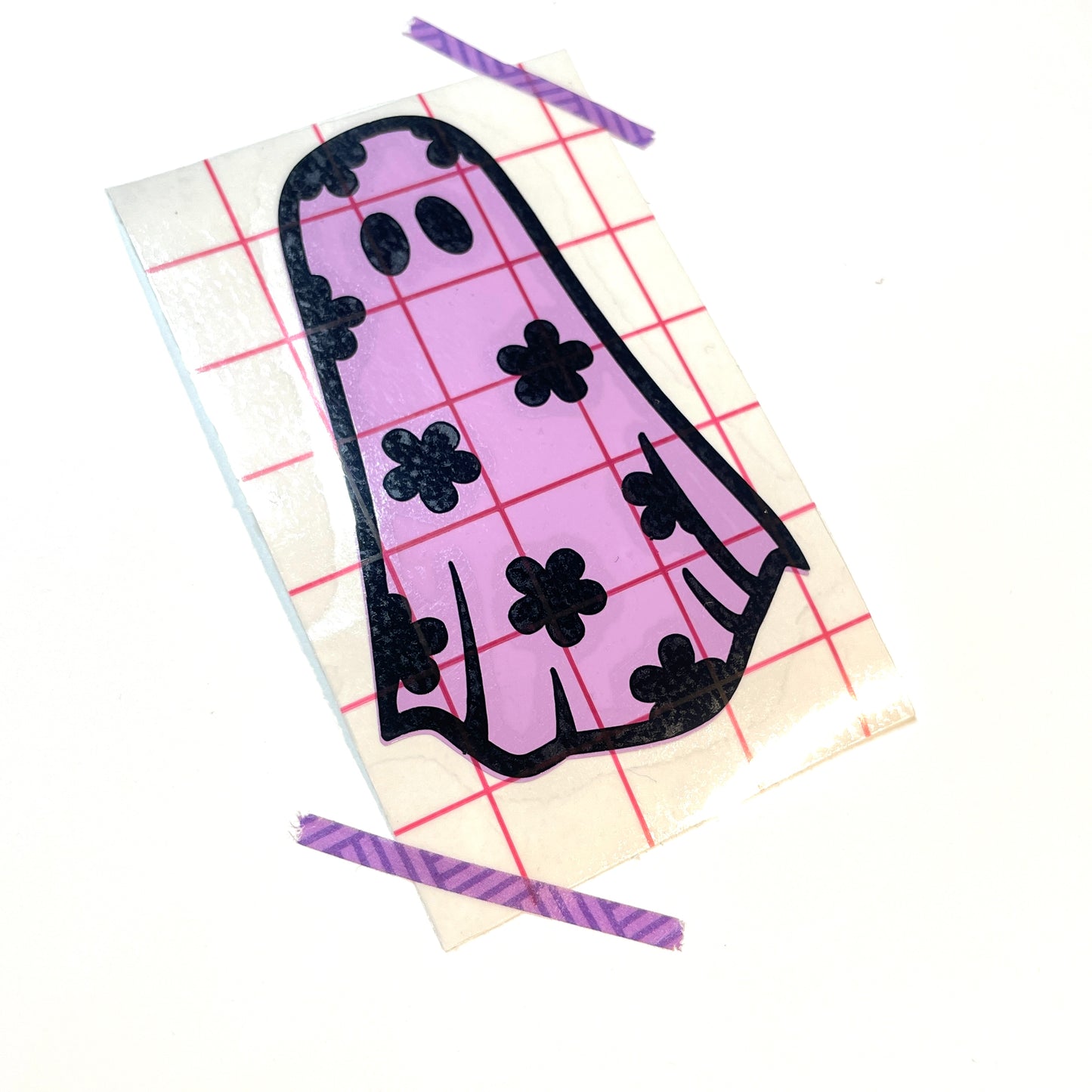 RETRO FLORAL GHOSTIE decal