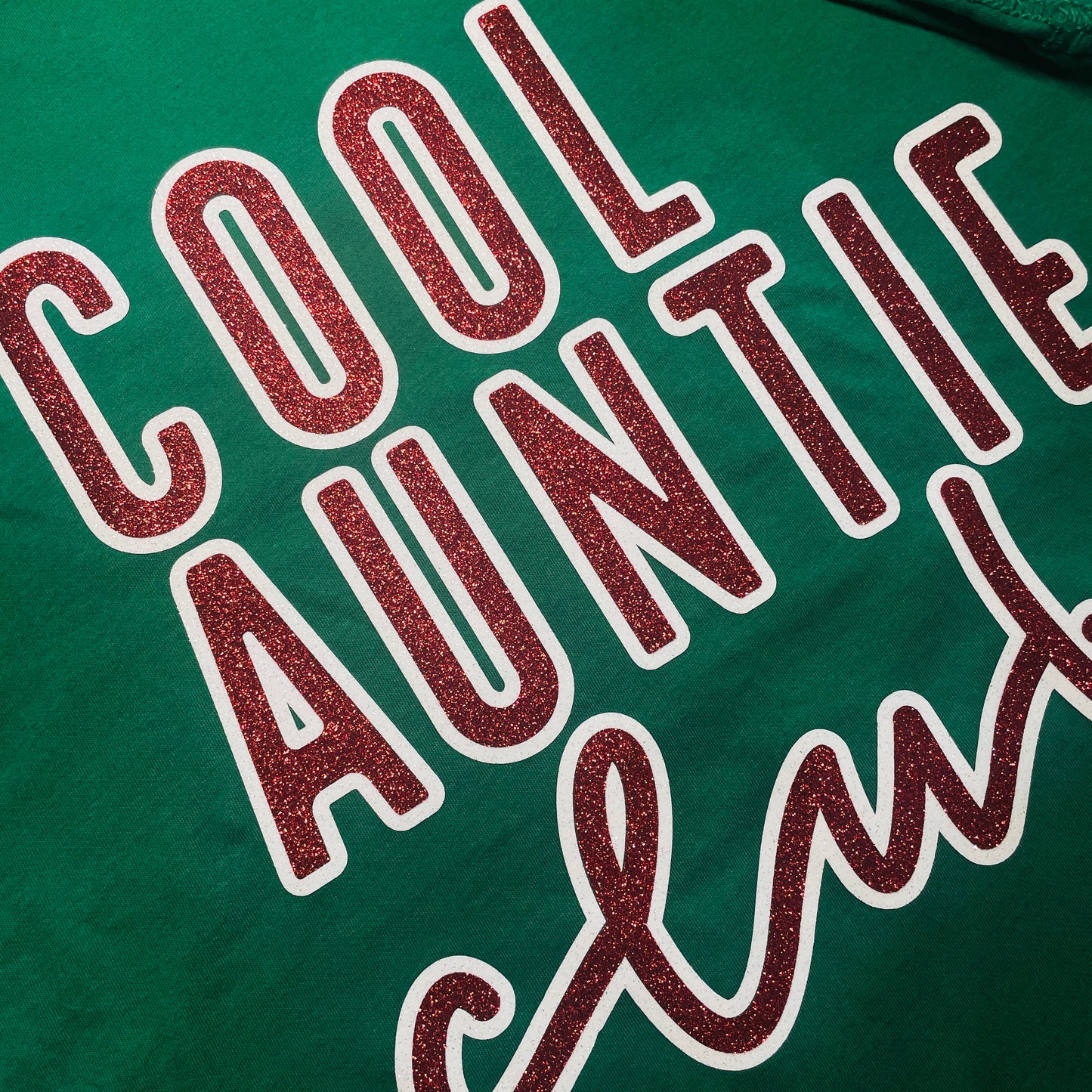 COOL AUNTIE CLUB glitter tee
