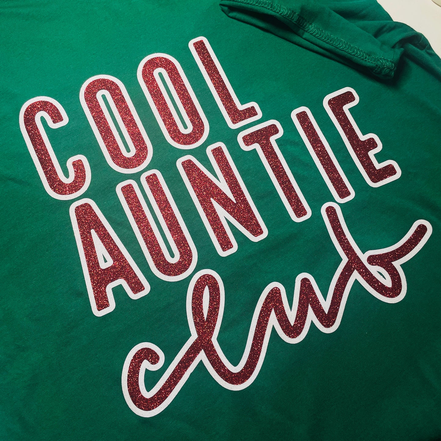 COOL AUNTIE CLUB glitter tee