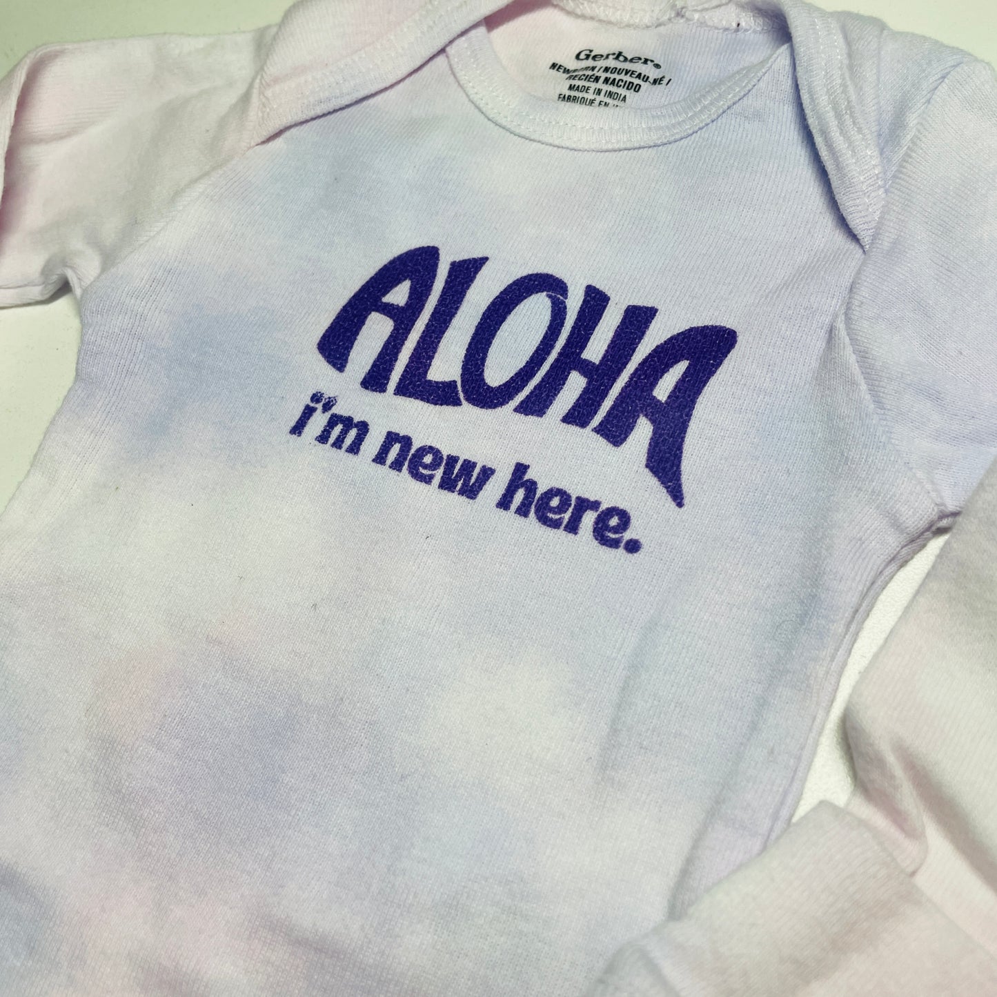 ALOHA I’M NEW HERE bodysuit