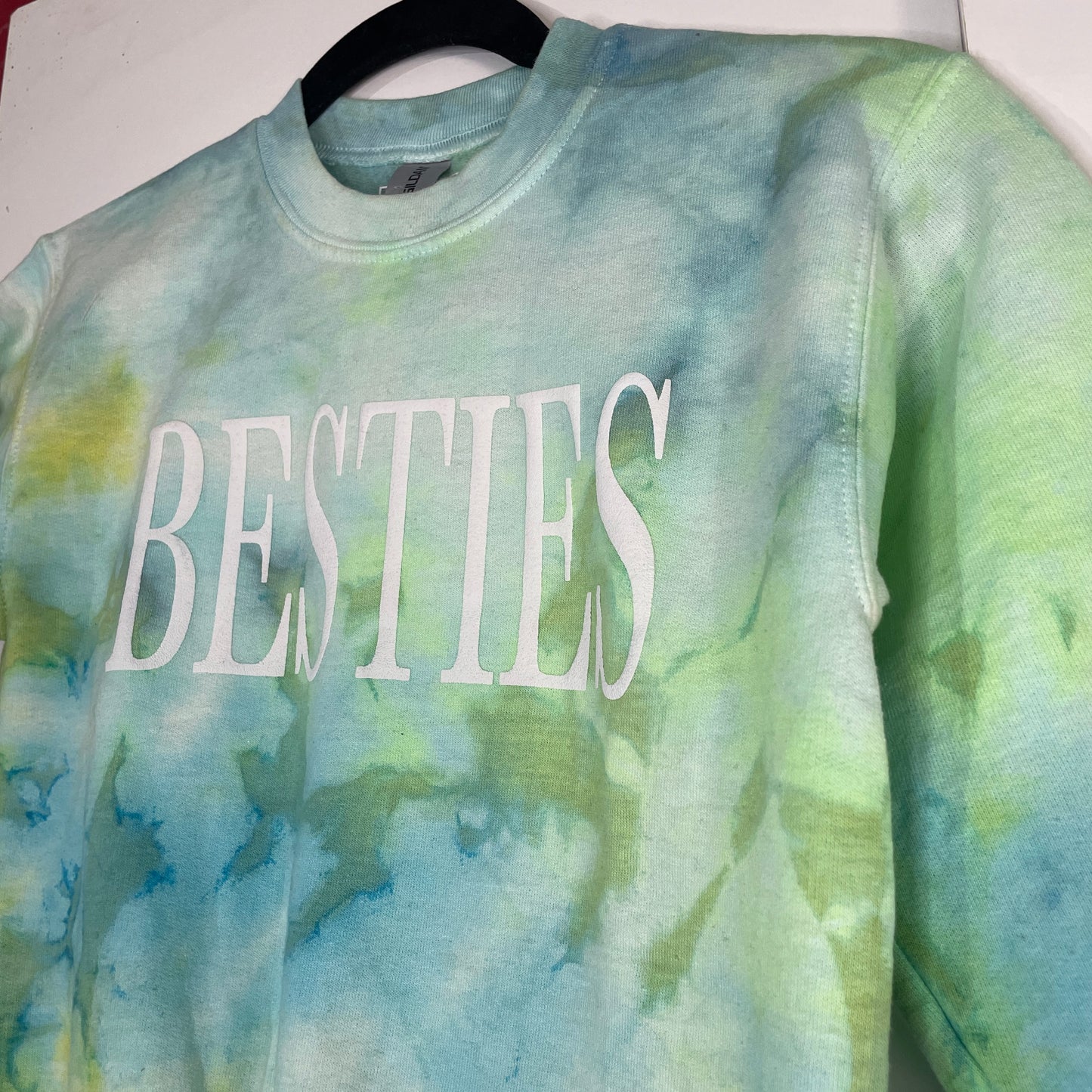 BESTIES tie dye youth crew