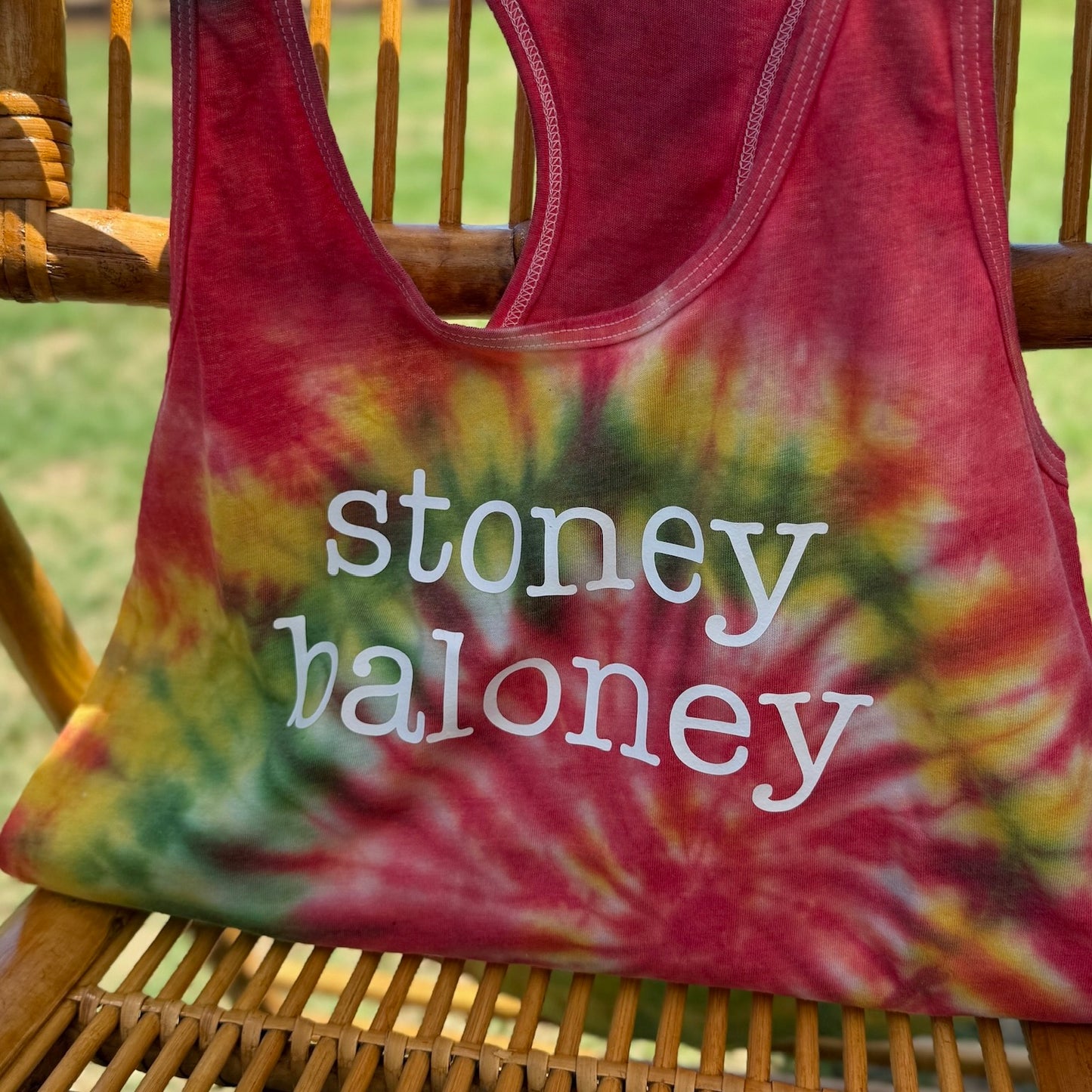 Stoney Baloney Tie-Dye Racerback Tank