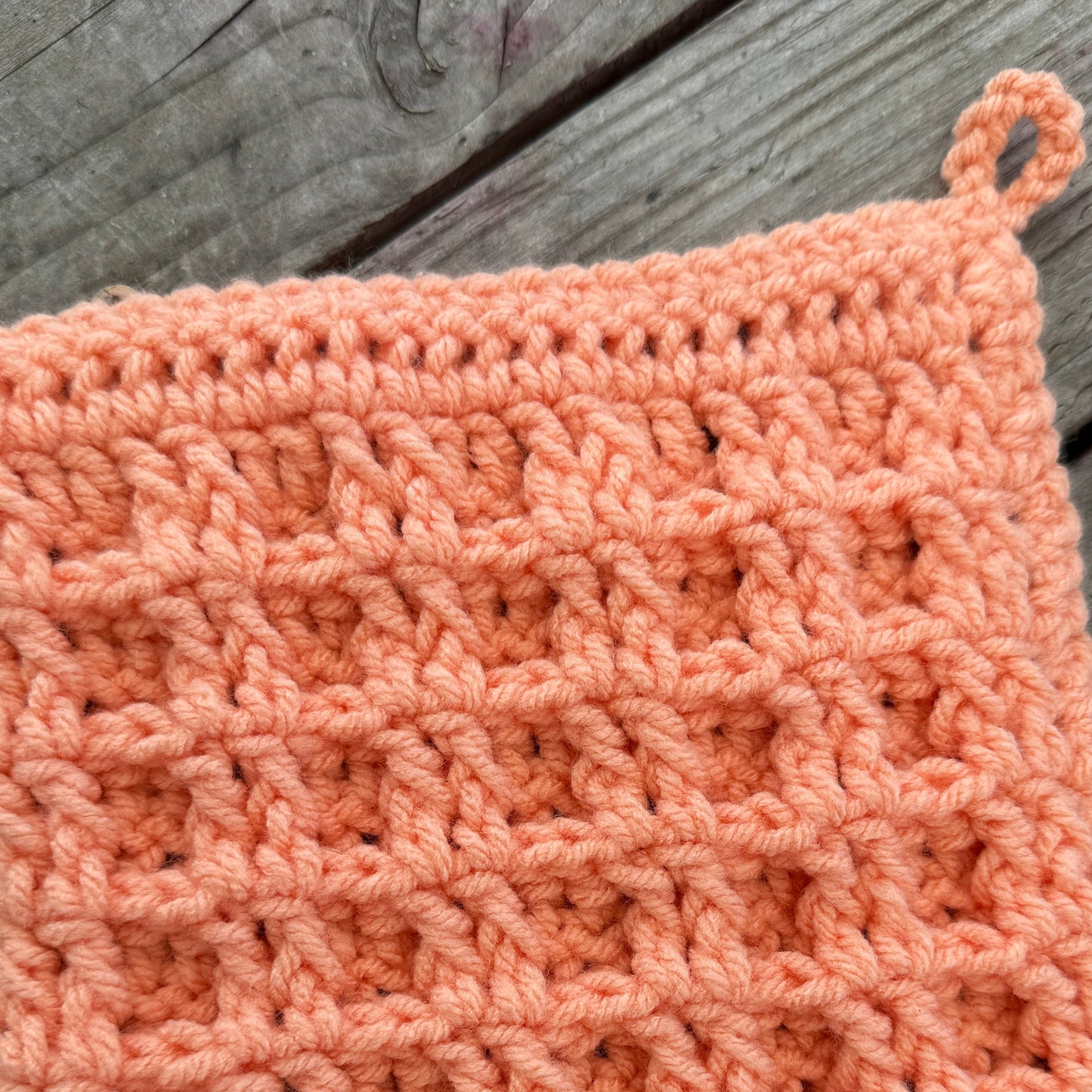 Peachy Keen Washcloth