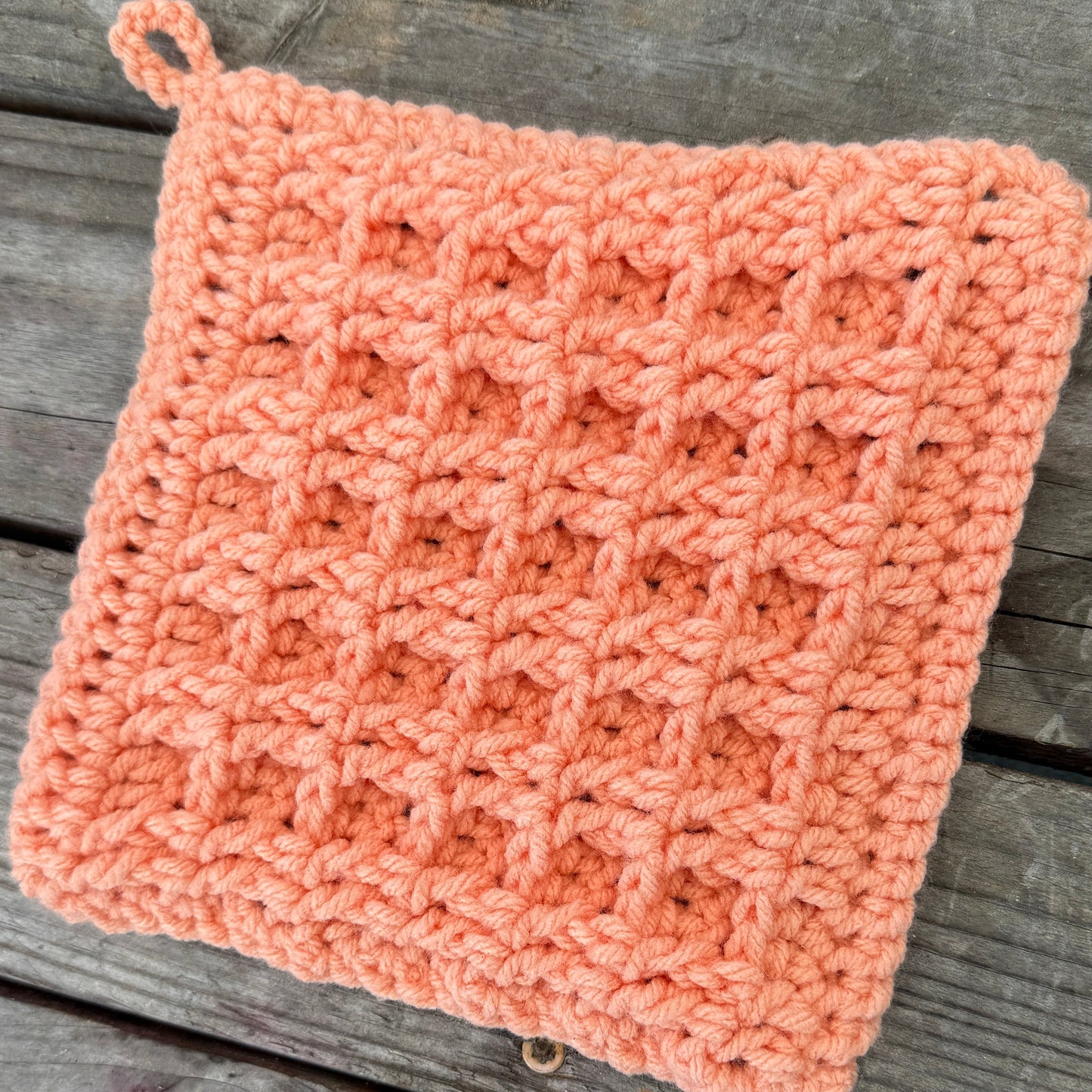 Peachy Keen Washcloth