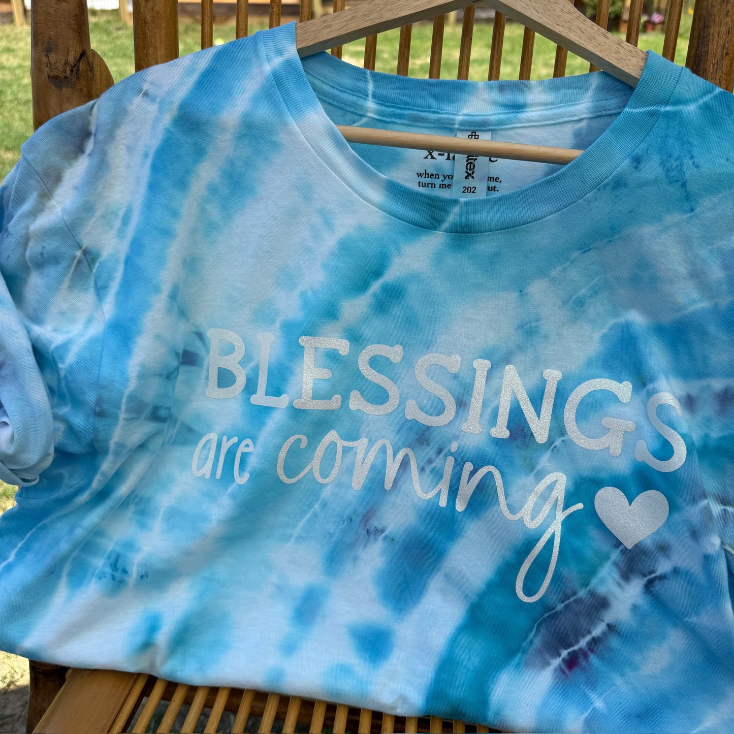 Blessings Are Coming Geode Dyed Crop Top