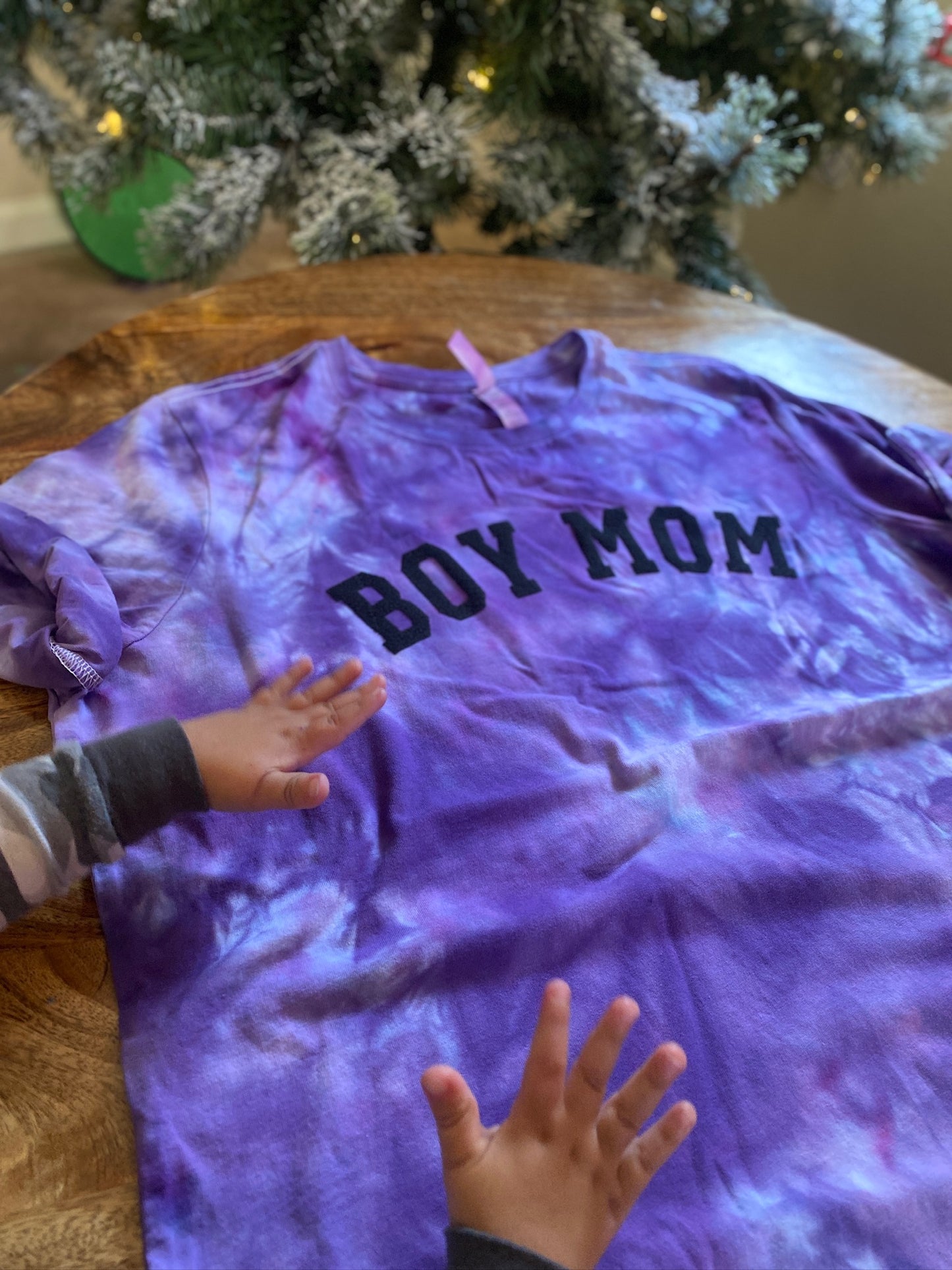 Boy Mom Tie Dye Purple