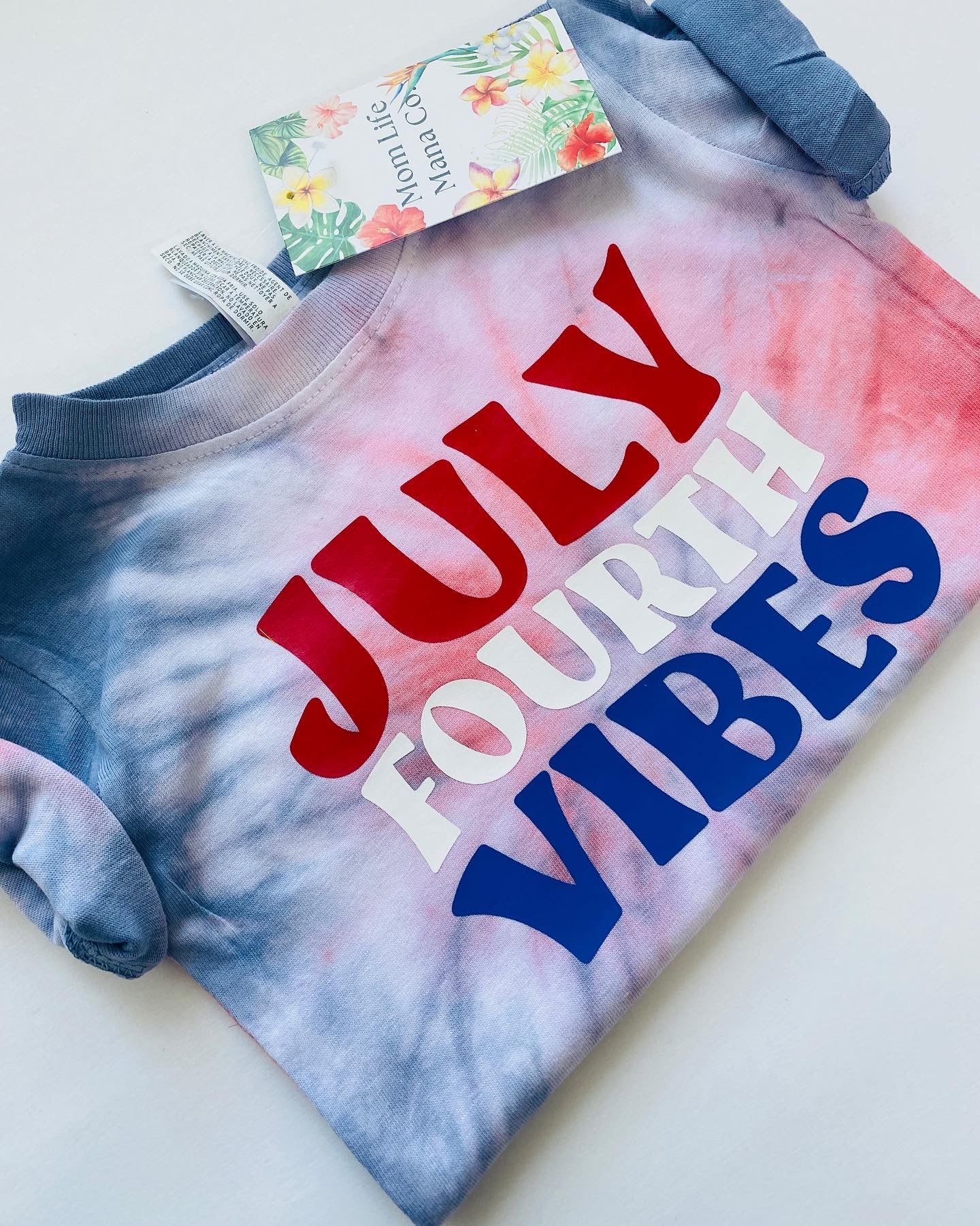 July 4th Vibes Tie Dye Tee