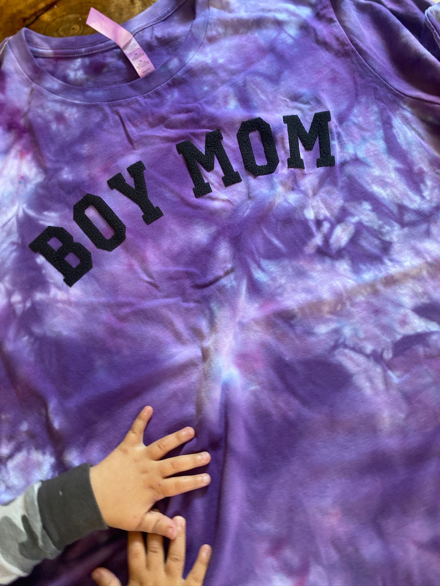 Boy Mom Tie Dye Purple