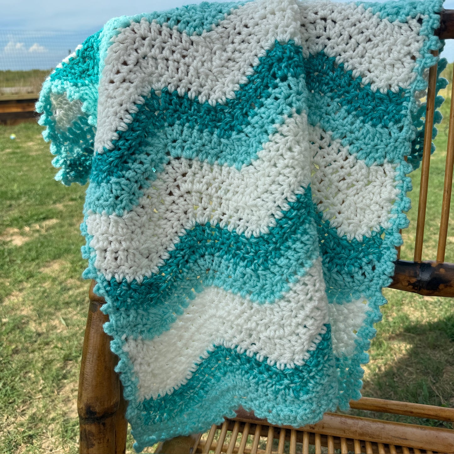 Ride the Wave Handmade Baby Blanket