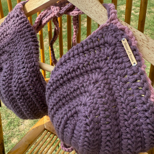 Handmade Bikini Top in Purple Haze