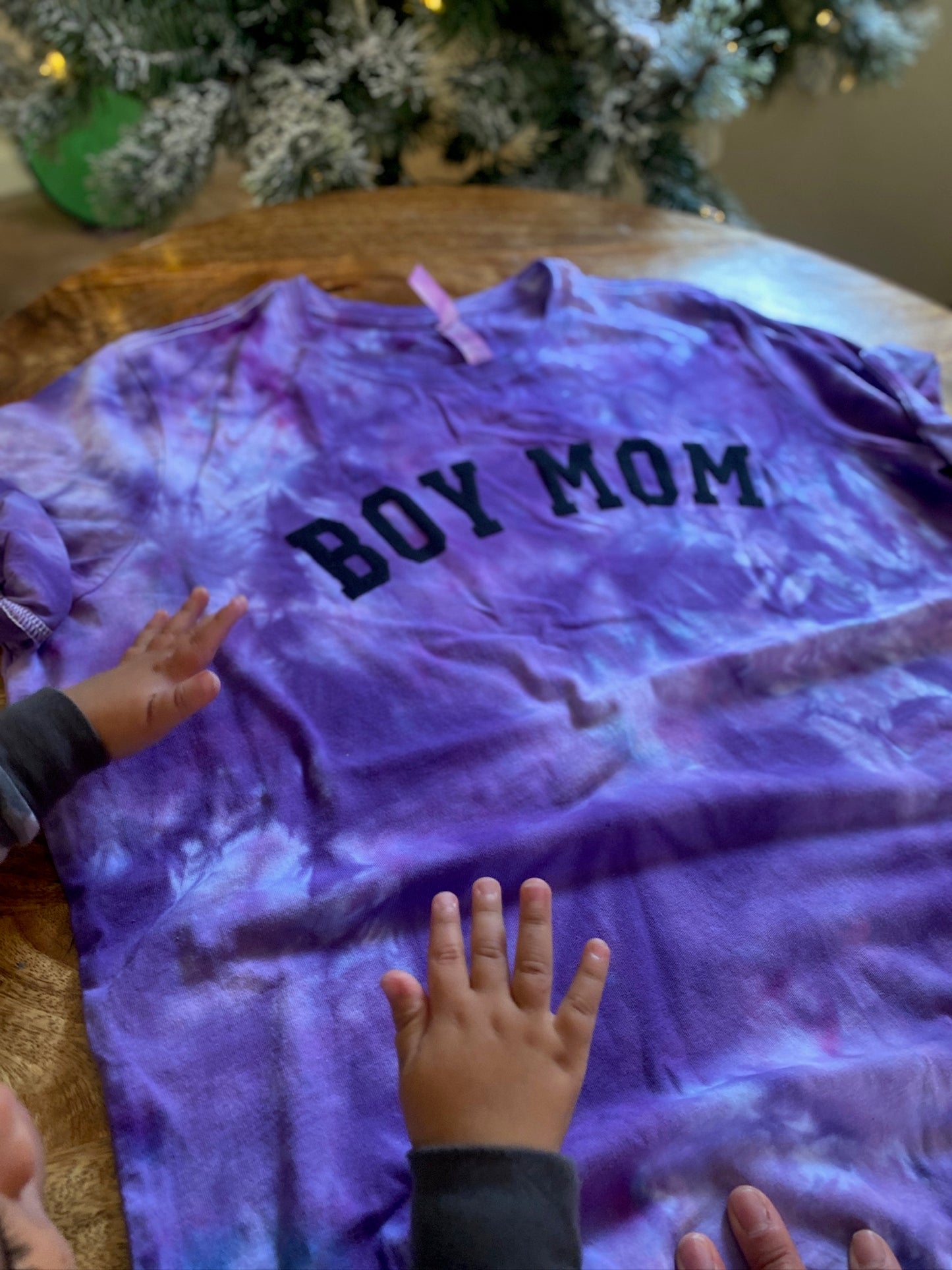 Boy Mom Tie Dye Purple