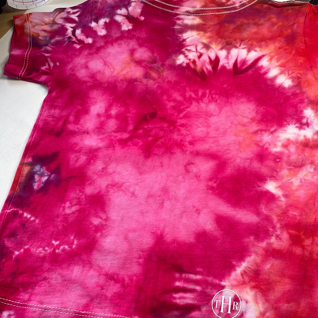 GLITTER SKULL TIE DYE TODDLER TEE