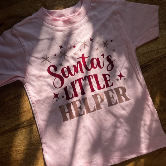 Santa’s Little Helper toddler tee