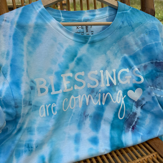 Blessings Are Coming Geode Dyed Crop Top