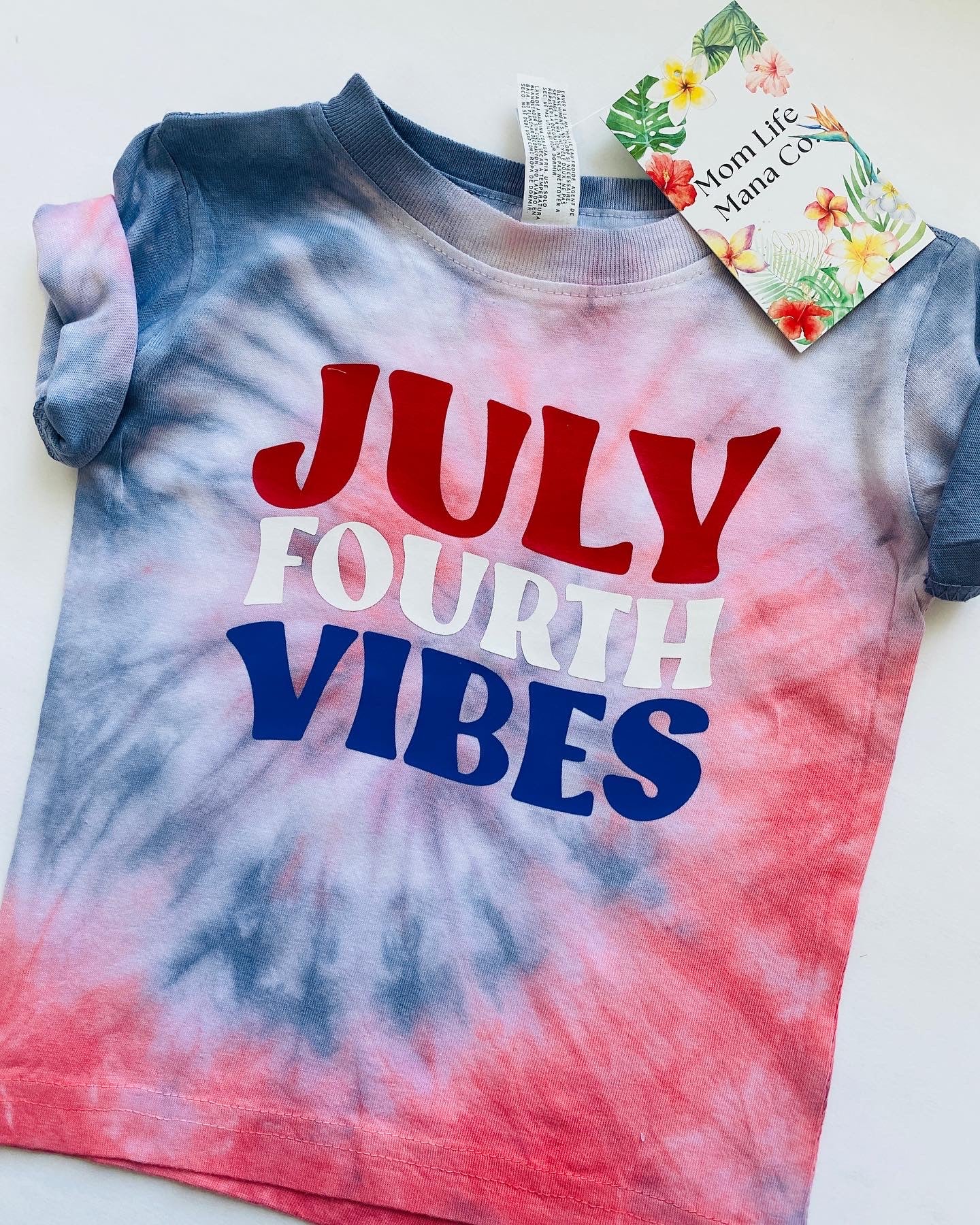 July 4th Vibes Tie Dye Tee