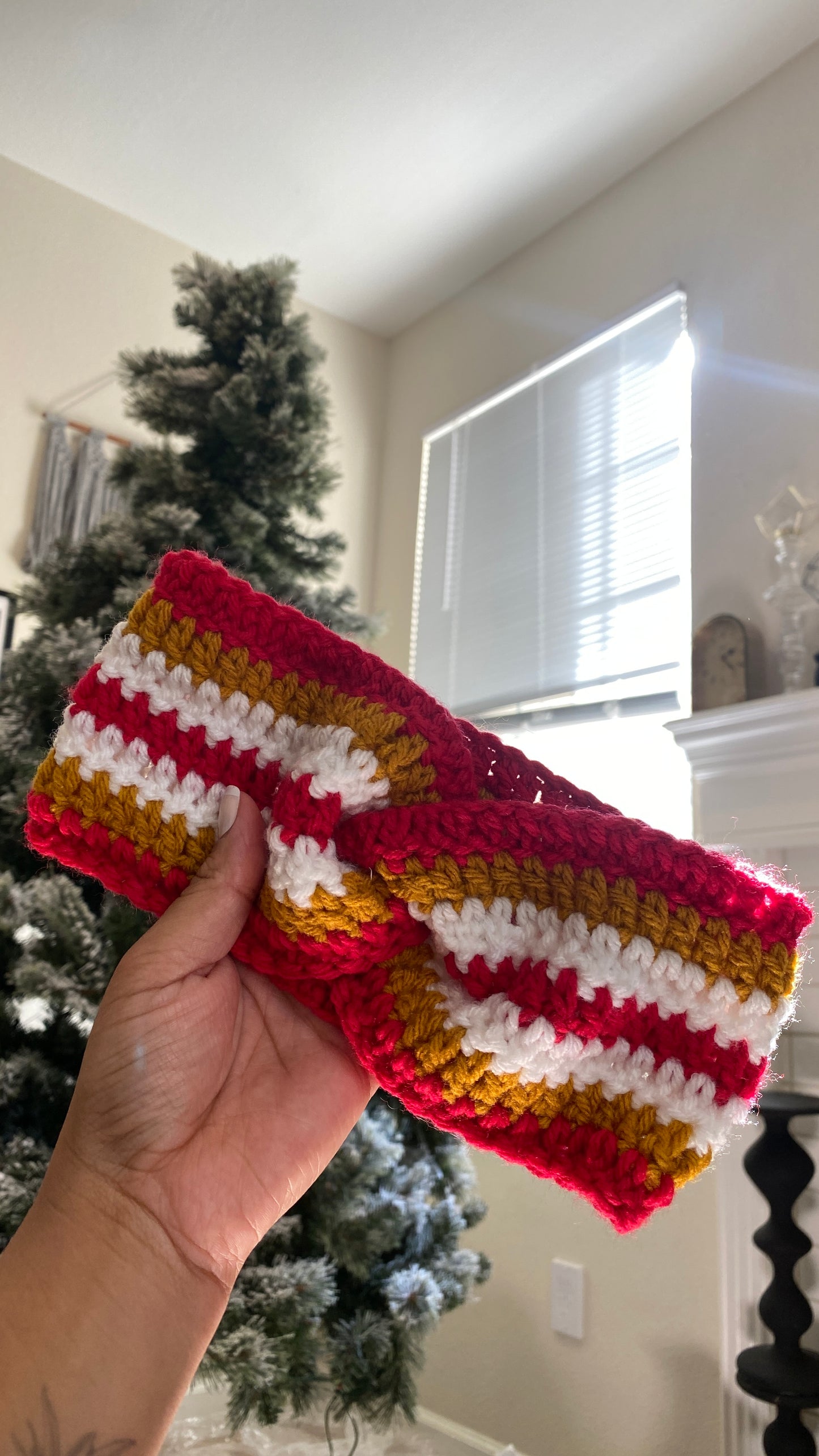 Crochet Gold Blooded Ear Warmer