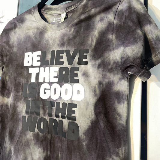 Believe There is Good in the World tee (black/grey)