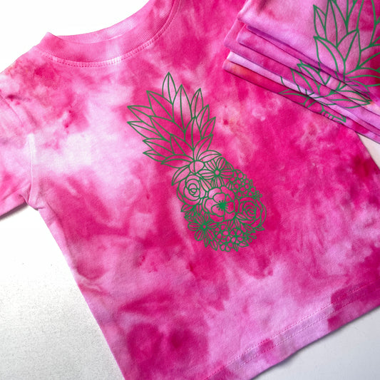 FLORAL PIÑA ICE DYE INFANT TEE